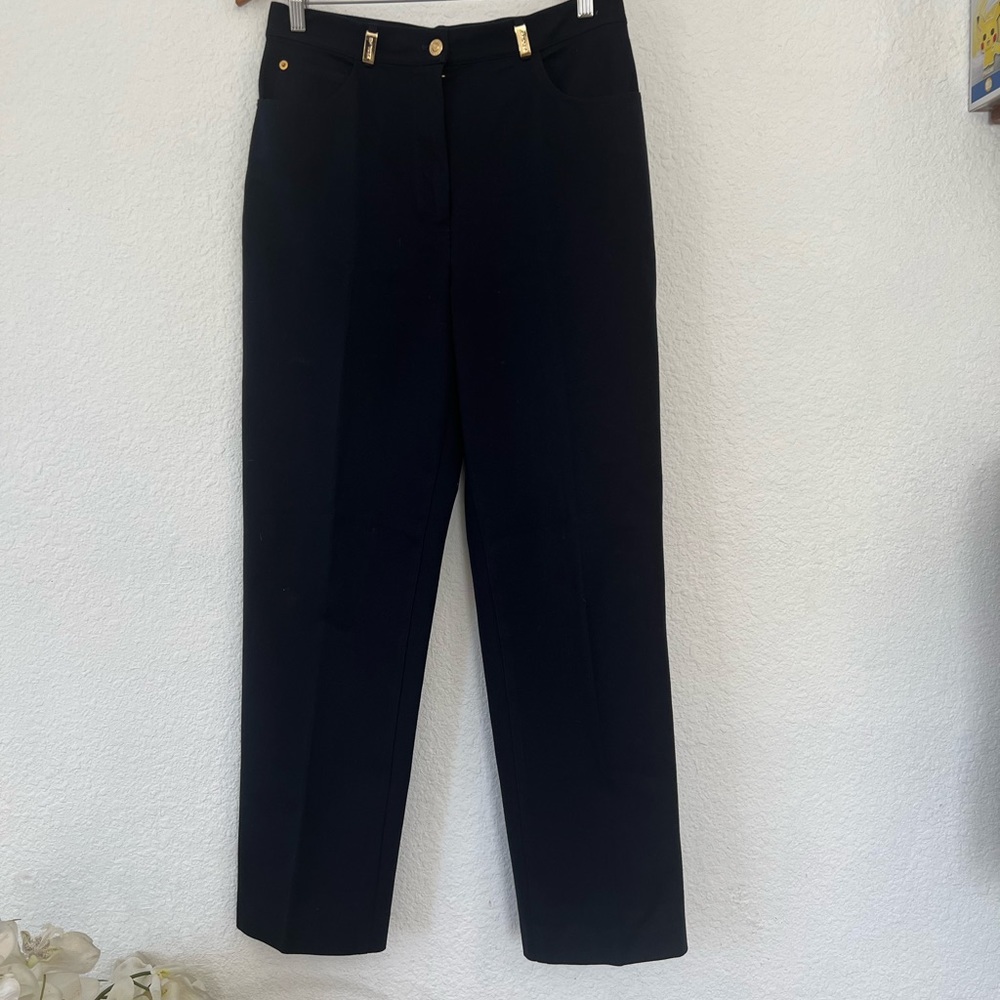 ST.JOHN Sport pant by Marie Gray in navy 10. - Picture 2 of 11